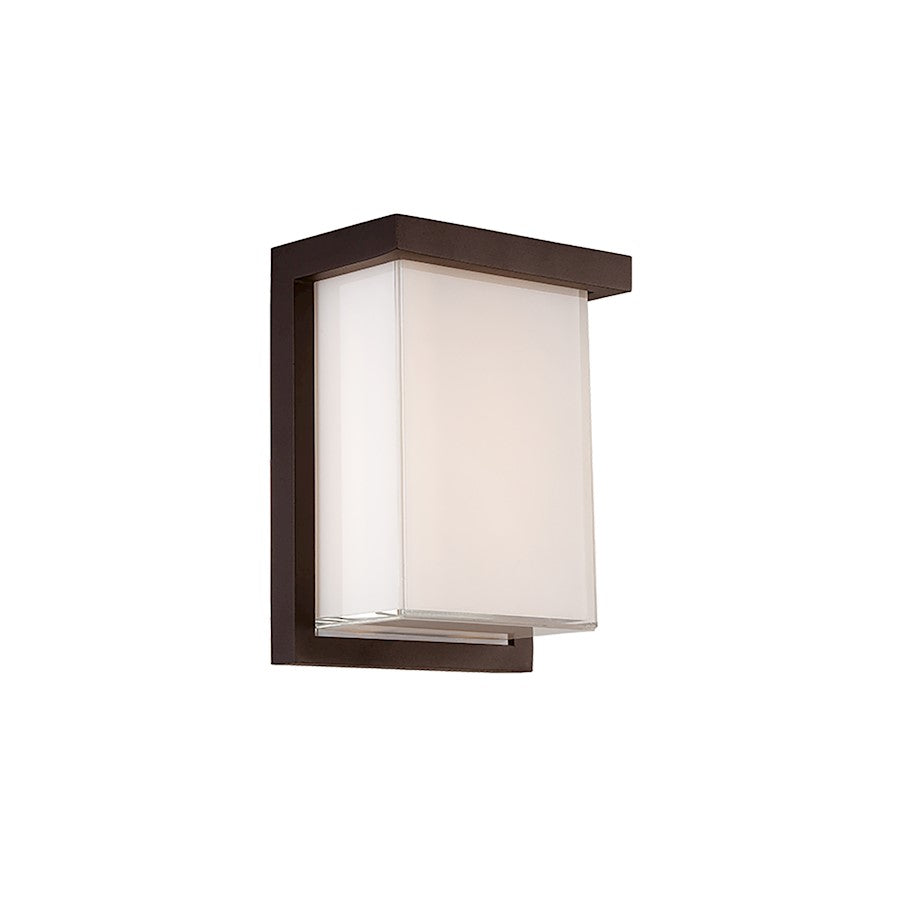 Modern Forms Ledge 1 Light 8" LED Wall Light/3000K, Bronze - WS-W1408-BZ