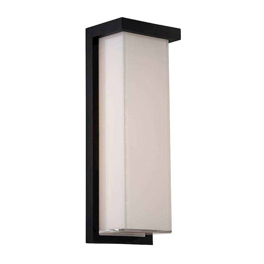 Modern Forms Ledge 1 Light 14" LED Wall Light/3500K, Black - WS-W1414-35-BK