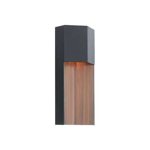 Modern Forms Dusk 1Lt 14" LED Wall/3000K, Black-Dark Walnut - WS-W14214-BK-DW