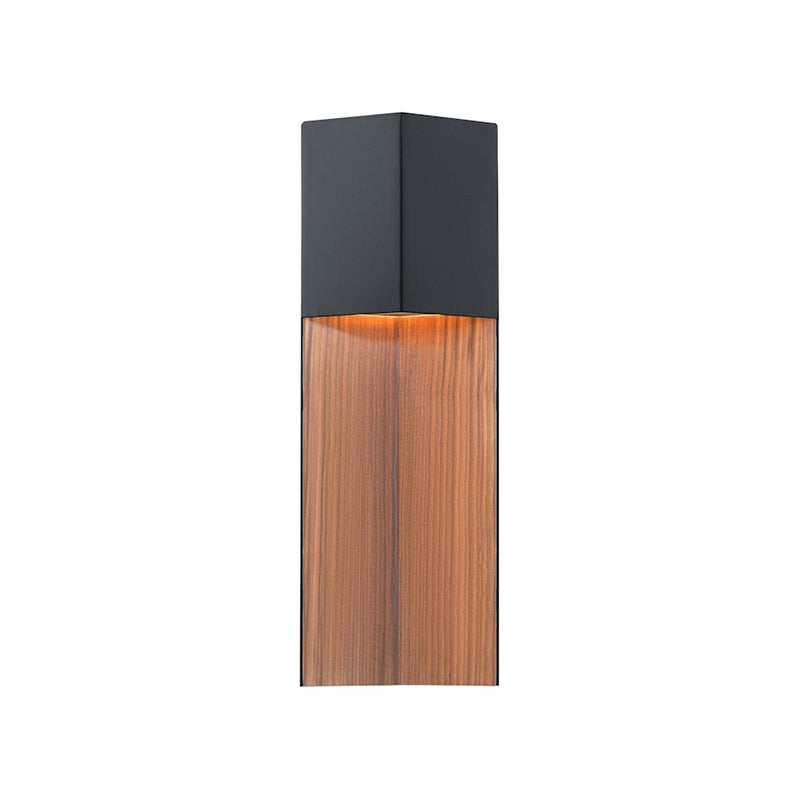 Modern Forms Dusk 1Lt 20" LED Wall/3000K, Black-Dark Walnut