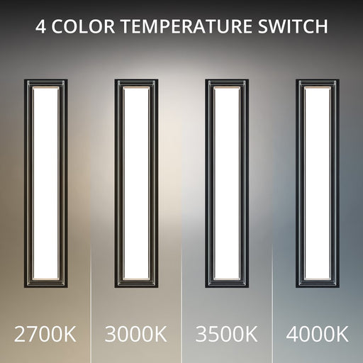 Modern Forms Ice Bar 26" LED Outdoor Wall/3000K, Black/Clear/White