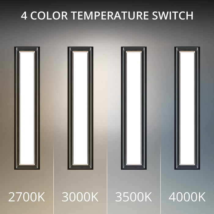Modern Forms Ice Bar 26" LED Outdoor Wall/3000K, Black/Clear/White