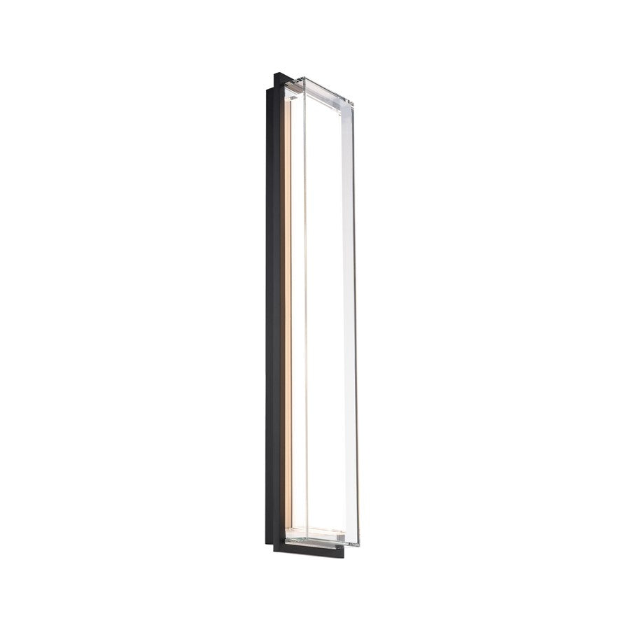 Modern Forms Ice Bar 26" LED Outdoor Wall Light, BK/Clear/WH - WS-W16526-40-BK