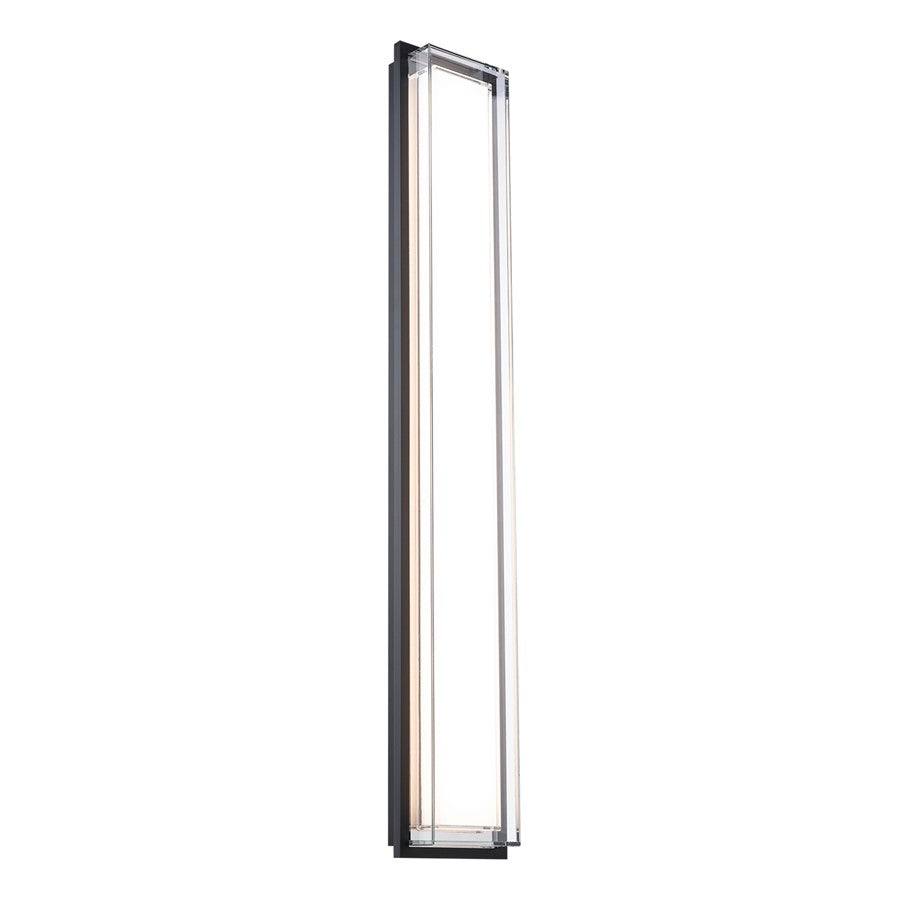 Modern Forms Ice Bar 34" LED Outdoor Wall Light, BK/Clear/WH - WS-W16534-40-BK