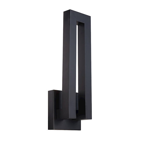 Modern Forms Forq 1 Light 18" LED Wall Light/3000K, Black - WS-W1718-BK