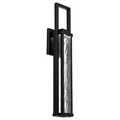 Modern Forms Revere 1Lt 25" LED Wall Lantern/3000K/Seeded, Black - WS-W22125-BK