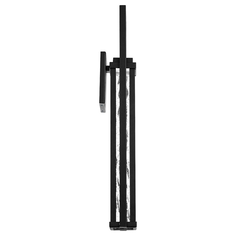 Modern Forms Revere 1Lt 25" LED Wall Lantern/3000K/Seeded, Black
