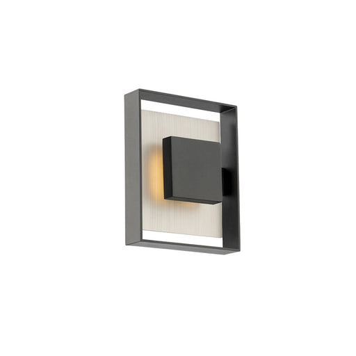 Modern Forms Boxie 1Lt 10" LED Outdoor Wall/3000K, BK/NK - WS-W28410-BK-BN