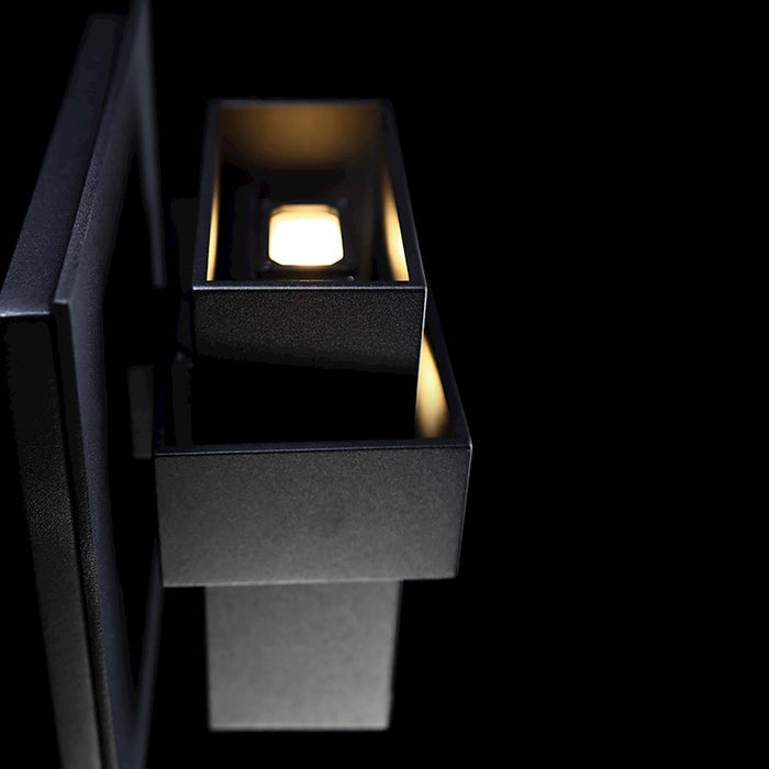 Modern Forms Pandora 2 Light 9" LED Wall Light/3000K, Black