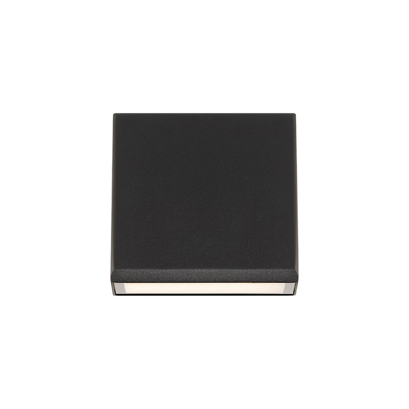 Modern Forms Flue 1Lt 6" LED Outdoor Wall Light/3500K, Black