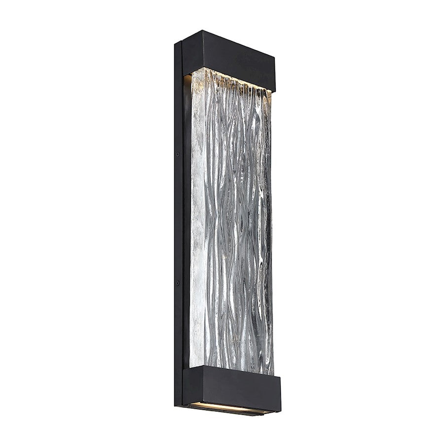 Modern Forms Fathom 1 Light 22" LED Wall Light/3000K, Black - WS-W37922-BK