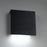 Modern Forms Square 1 Light 10" LED Wall Light/3000K, Black