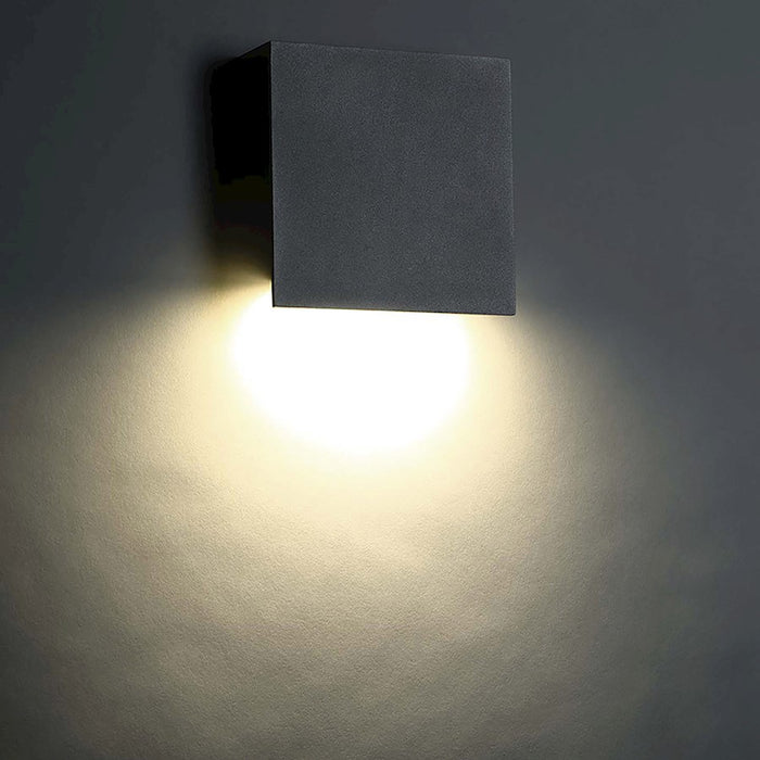 Modern Forms Square 1 Light 10" LED Wall Light/3000K, Bronze