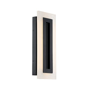 Modern Forms Shadow 1 Light 17" LED Wall Light/3000K, Black - WS-W46817-BK