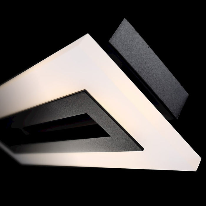 Modern Forms Shadow 1 Light 24" LED Wall Light/3000K, Black