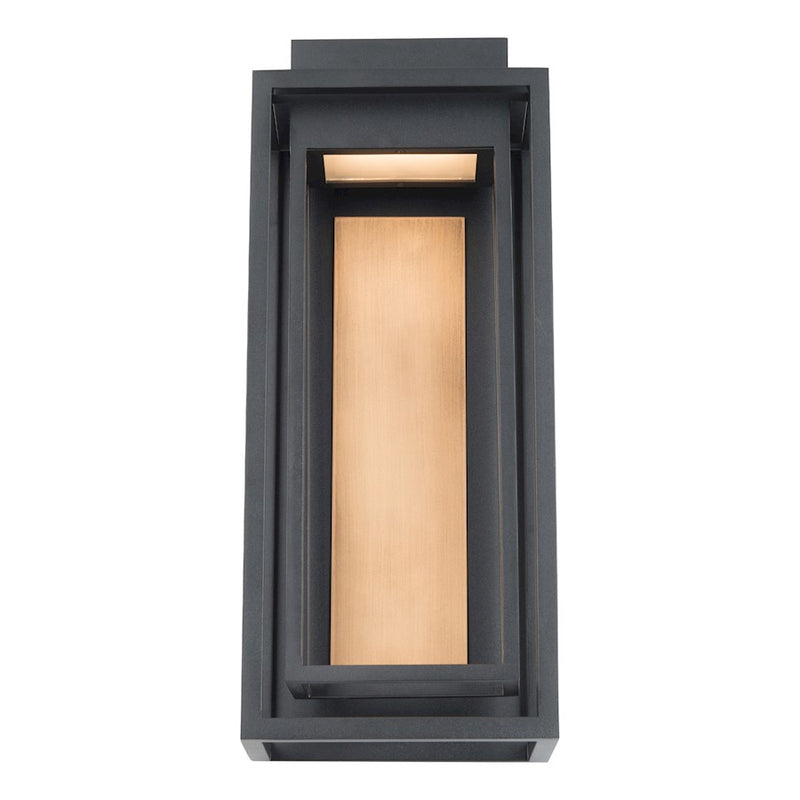 Modern Forms Dorne 1Lt 18" LED Wall Light/3000K Black Brass