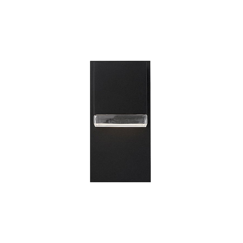 Modern Forms Draped 1Lt 12" LED Outdoor Wall/3500K, Black
