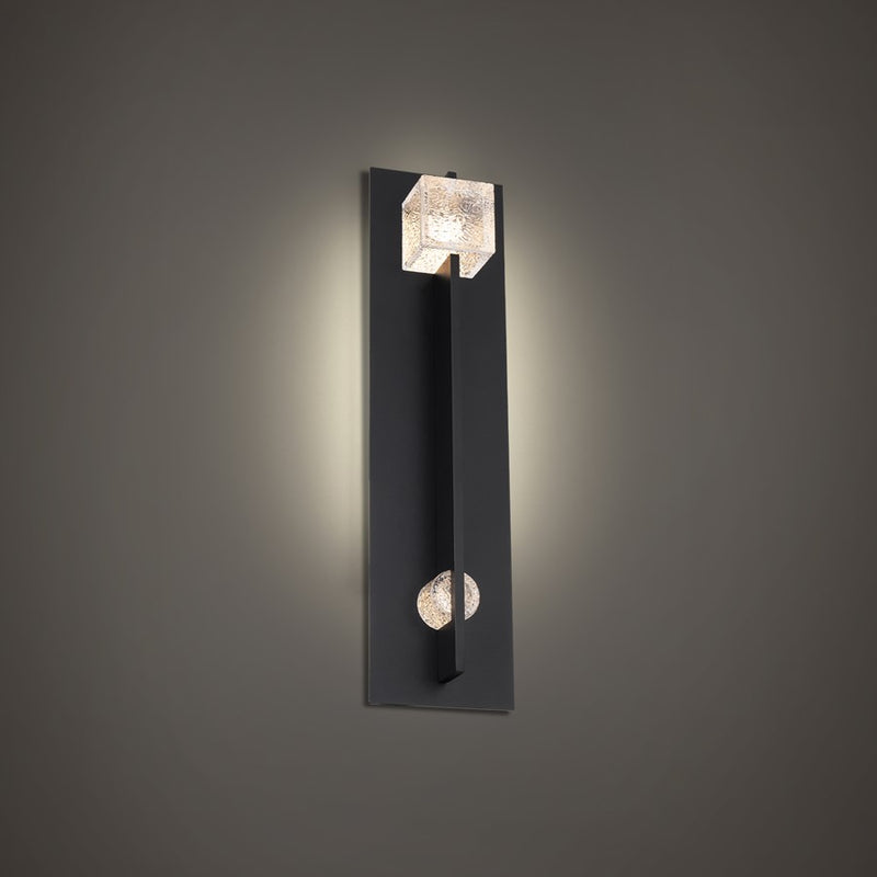 Modern Forms Scepter 2Lt 22" LED Outdoor Wall Light, Black/Textured