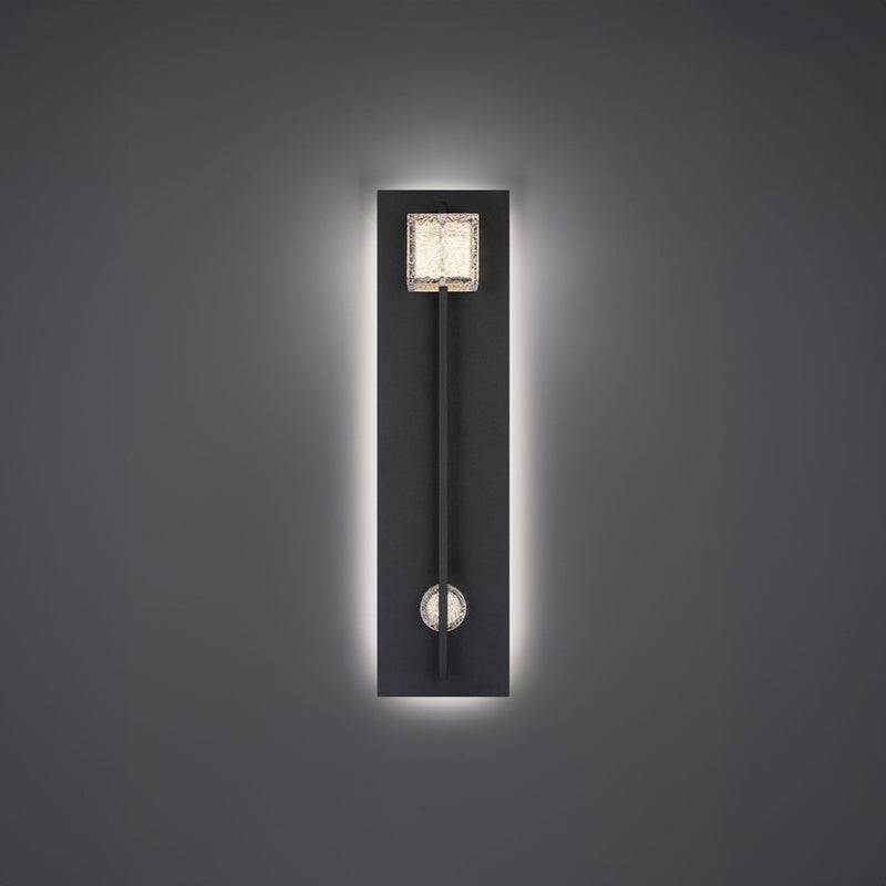 Modern Forms Scepter 2Lt 22" LED Outdoor Wall Light, Black/Textured