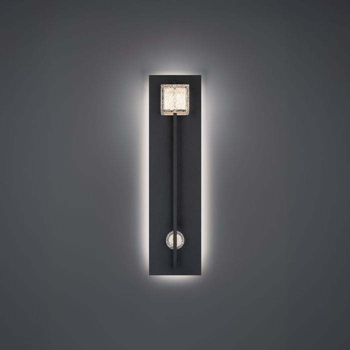 Modern Forms Scepter 2Lt 22" LED Outdoor Wall Light, Black/Textured