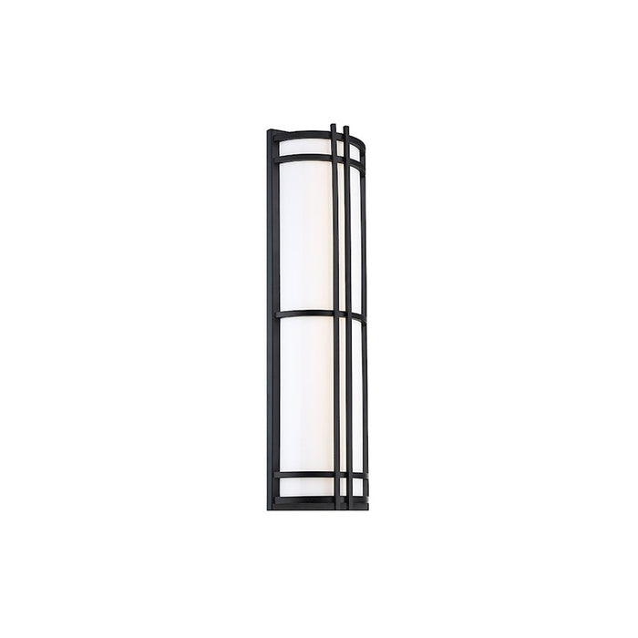 Modern Forms Skyscraper 1Lt 12" LED Wall Light/2700K, Black - WS-W68612-27-BK