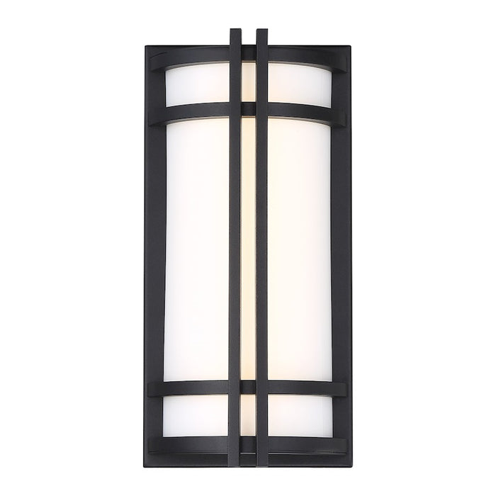 Modern Forms Skyscraper 1Lt 12" LED Wall Light/3500K, Black