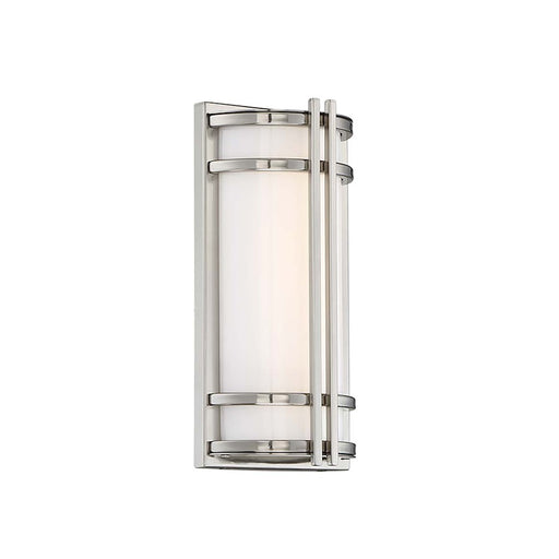 Modern Forms Skyscraper 1Lt 12" LED Wall Light/3000K, Steel - WS-W68612-SS