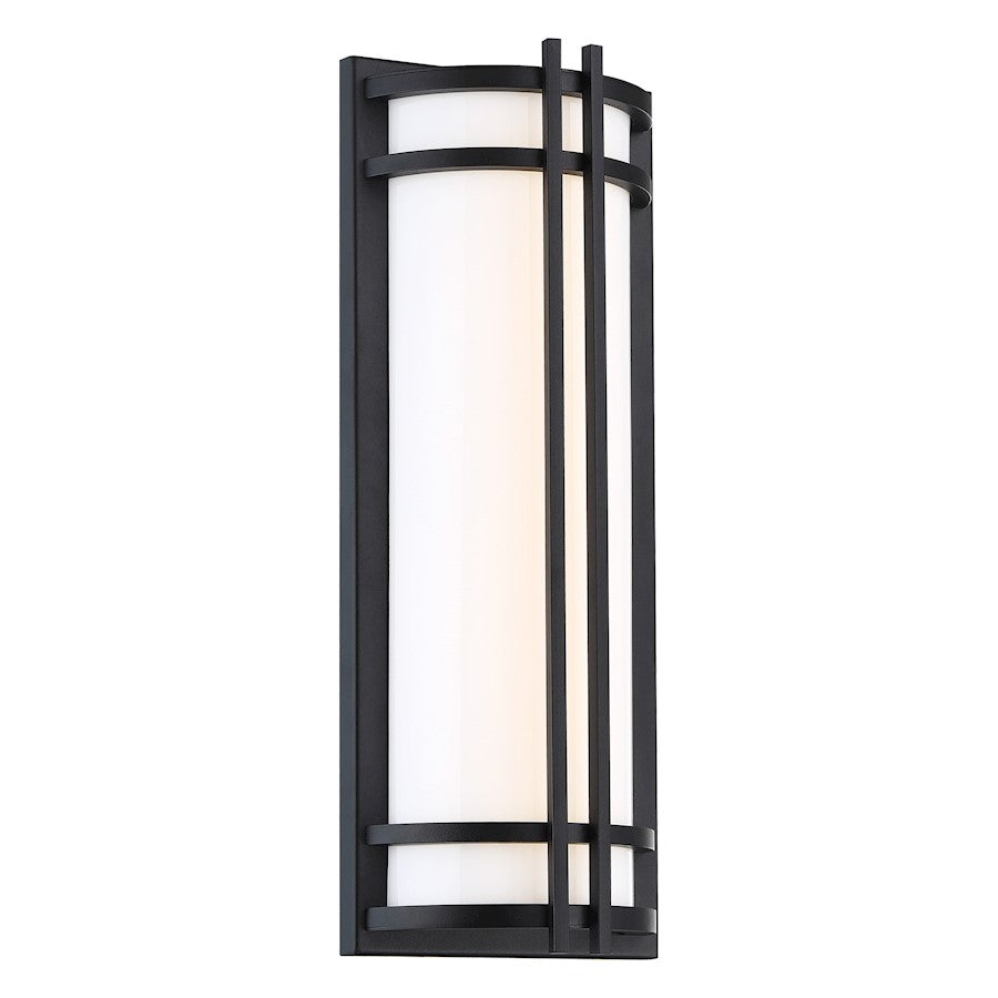 Modern Forms Skyscraper 1Lt 18" LED Wall Light/2700K, Black - WS-W68618-27-BK