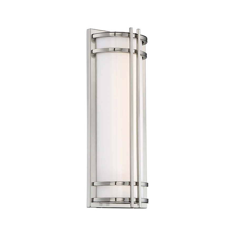 Modern Forms Skyscraper 1Lt 18" LED Wall Light/2700K, Steel - WS-W68618-27-SS