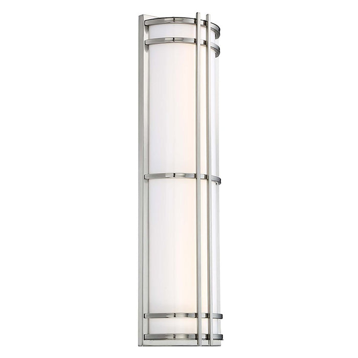 Modern Forms Skyscraper 1Lt 27" LED Wall Light/2700K, Steel - WS-W68627-27-SS