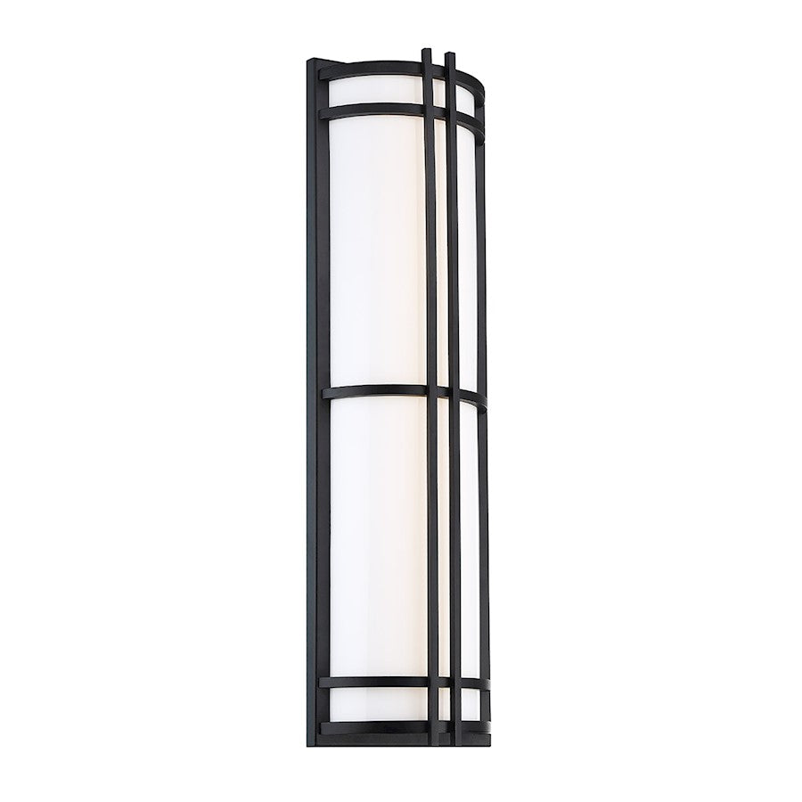 Modern Forms Skyscraper 1Lt 27" LED Wall Light/3500K, Black - WS-W68627-35-BK