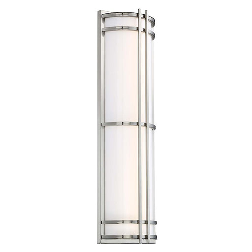 Modern Forms Skyscraper 1Lt 27" LED Wall Light/3000K, Steel - WS-W68627-SS