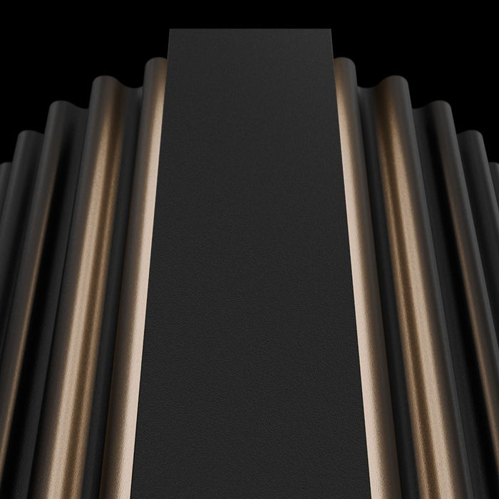 Modern Forms Krimp 1Lt 36" LED Outdoor Wall Light, Black