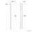 Modern Forms Krimp 1Lt 48" LED Outdoor Wall Light, Black