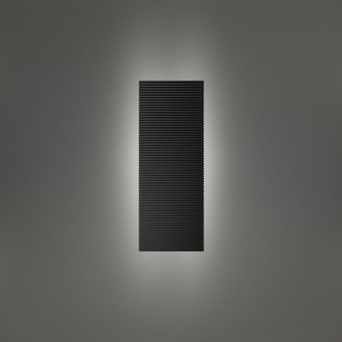 Modern Forms Pillar 2Lt 16" LED Outdoor Wall Light, Black