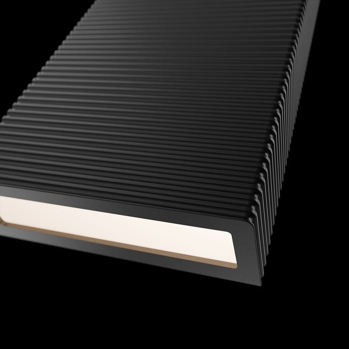 Modern Forms Pillar 2Lt 16" LED Outdoor Wall Light, Black