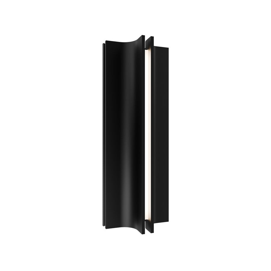 Modern Forms Strait 1Lt 16" LED Outdoor Wall Light, Black - WS-W82516-40-BK