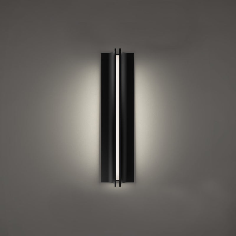 Modern Forms Strait 22" LED Outdoor Wall Light, 3500K, Black