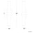 Modern Forms Quincy 2Lt 20" LED Outdoor Wall Light, 3000K, BK
