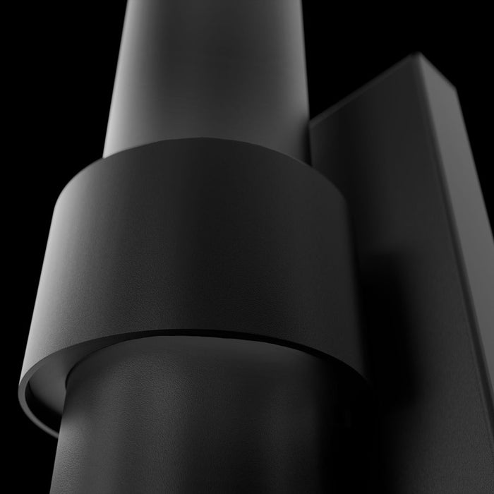 Modern Forms Quincy 2Lt 20" LED Outdoor Wall Light, 3500K, BK