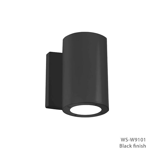 Modern Forms Vessel 1Lt LED Up or Down Wall Light/2700K, Black - WS-W9101-27-BK