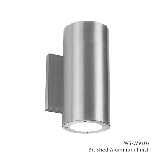 Modern Forms Vessel 2Lt LED Up/Down Wall Light/2700K, Aluminum - WS-W9102-27-AL