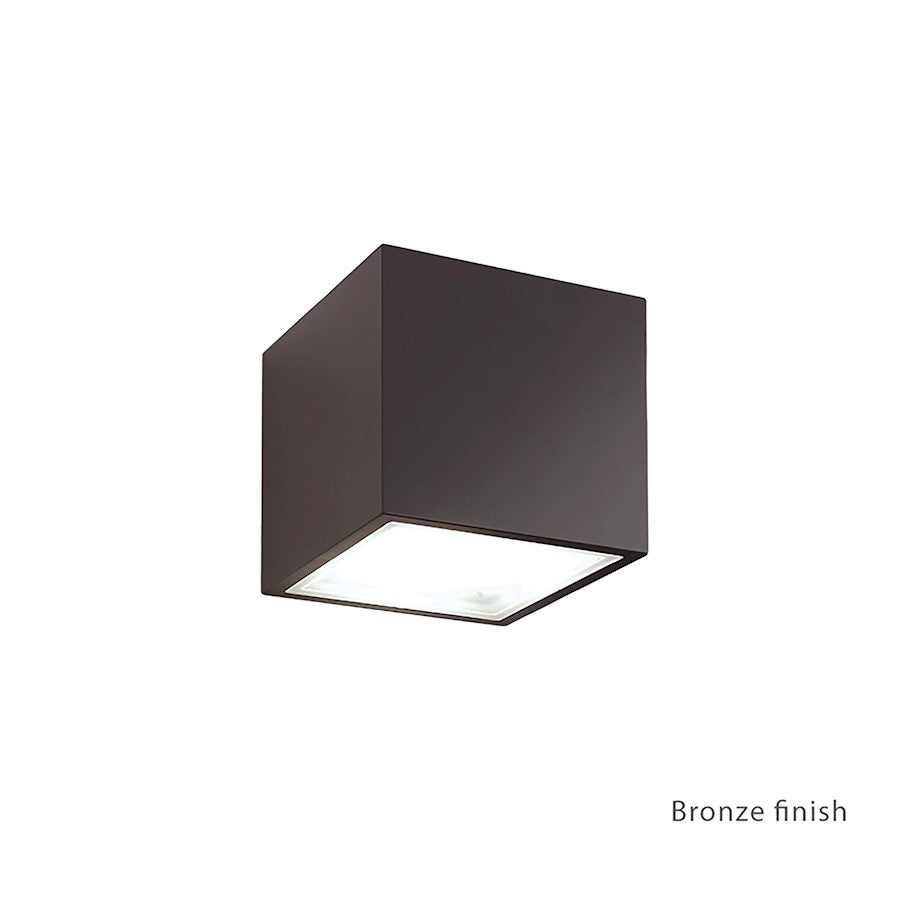 Modern Forms Bloc 1 Light LED Up or Down Wall Light/3000K, Bronze - WS-W9201-BZ