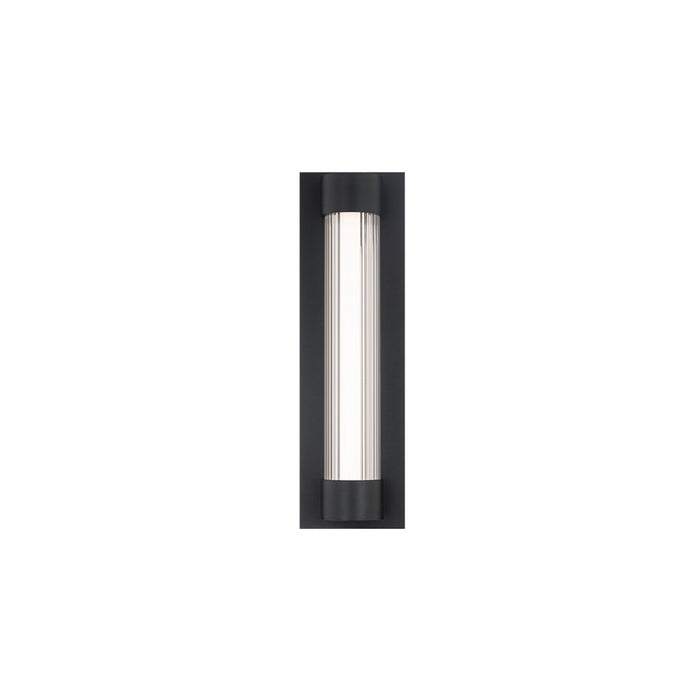 Modern Forms Chyzel 18" LED Outdoor Wall Light, Black/Clear/Frost