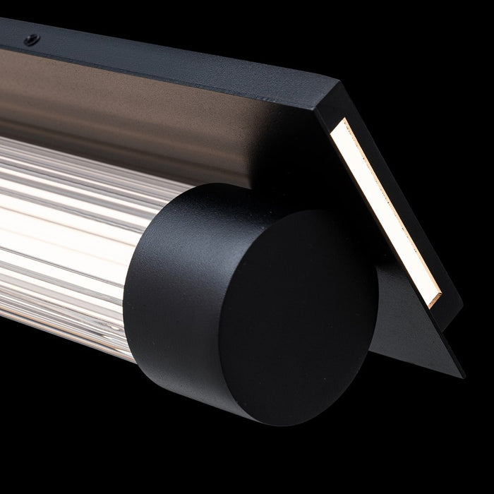 Modern Forms Chyzel 26" LED Outdoor Wall Light, 3000K, Black/Clear/Frost