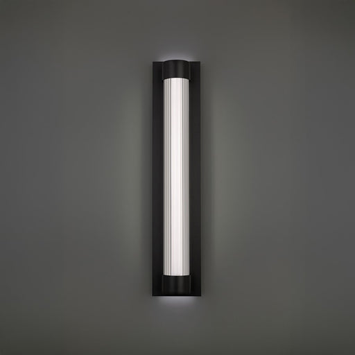 Modern Forms Chyzel 26" LED Outdoor Wall Light, Black/Clear/Frost
