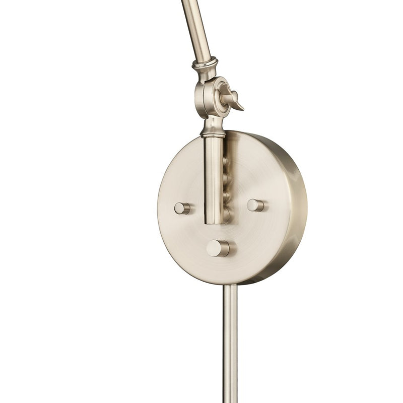 Millennium Lighting Evonne 1Lt Swing Arm Sconce, Gold/ Gold