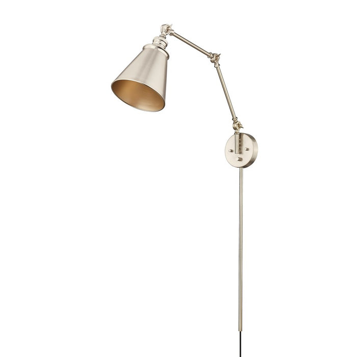 Millennium Lighting Evonne 1Lt Swing Arm Sconce, Gold/ Gold