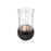 Millennium Lighting Abilene 1Lt Wall Sconce, Matte Black/Clear - 10101-MB