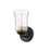 Millennium Lighting Abilene 1Lt Wall Sconce, Matte Black/Clear